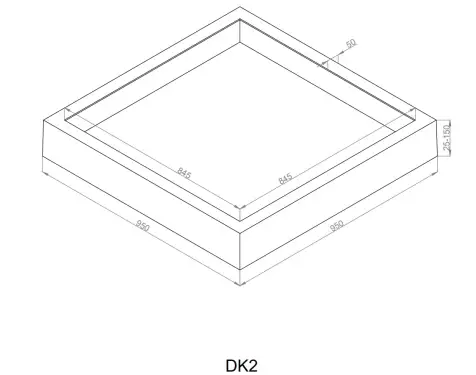 Click Here To Enlarge This Photo Of Daikin Collar Cassette Collar &lpar;DK2&rpar;