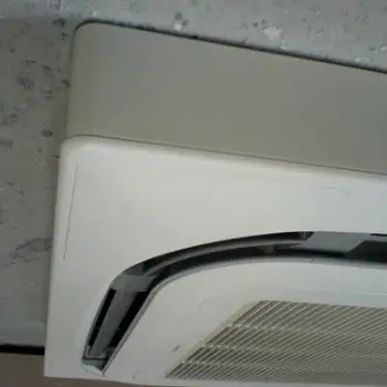 Corner View Of Specific Air Conditioning Cassette Collar manufactured by JAC Supplies: Click Here To View Larger Image